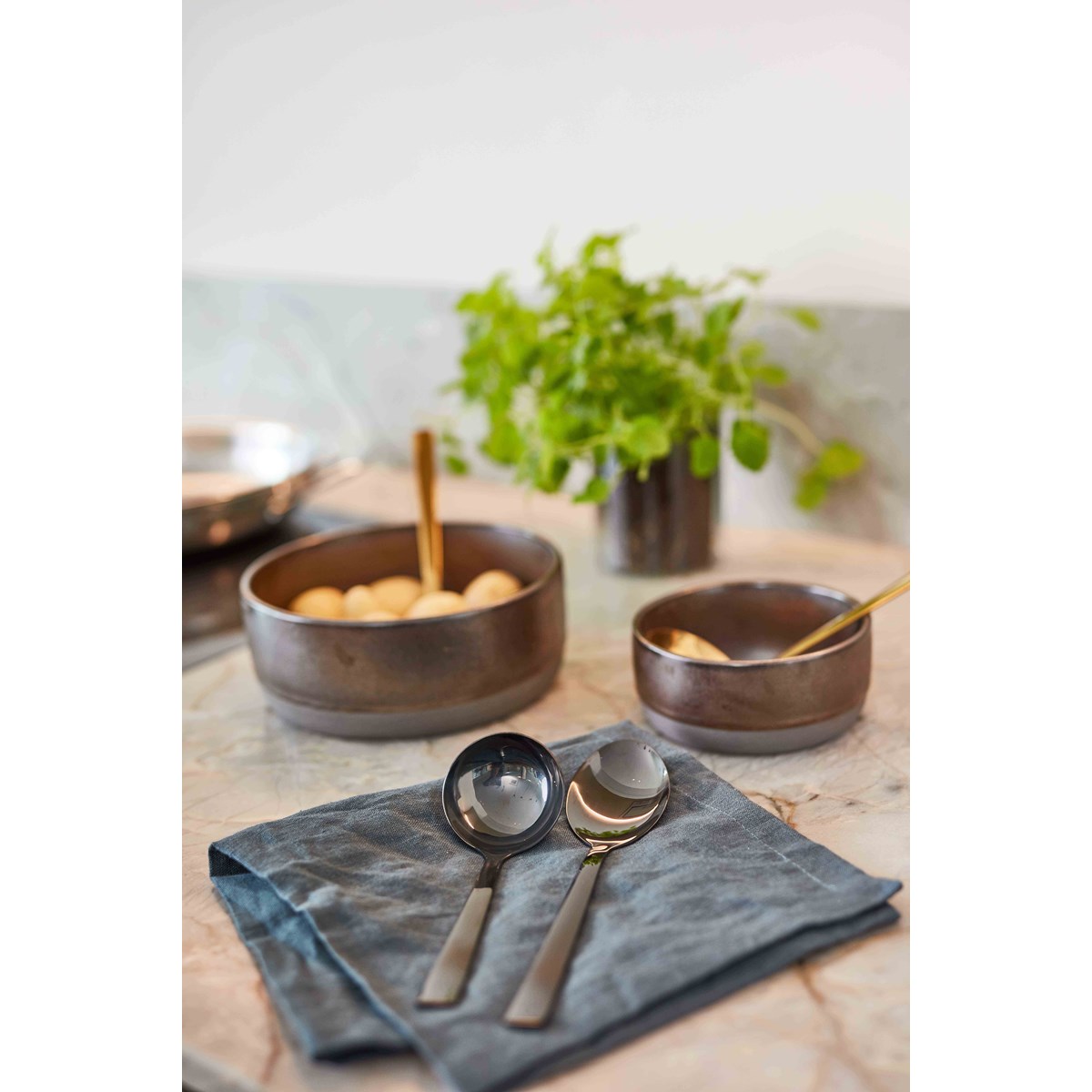 Aida Raw Sås/potatisked 2 delar Matt svart