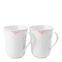 Coral Lace mugg 33 cl 2-pack vit