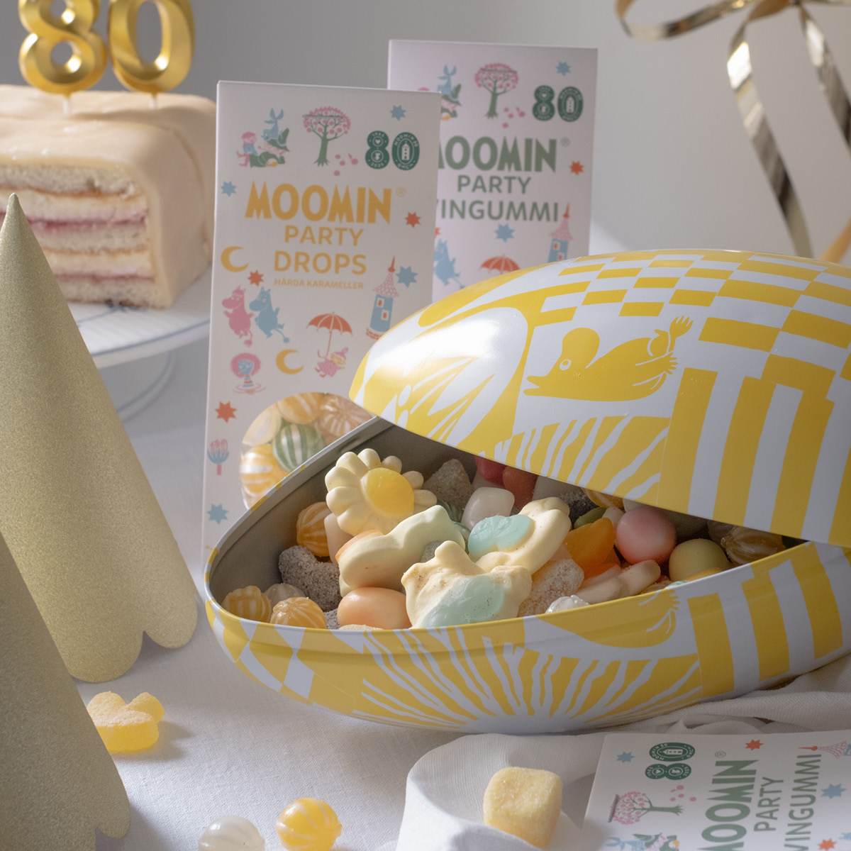 Modern House Mummi Fest påskeegg 22 cm gul