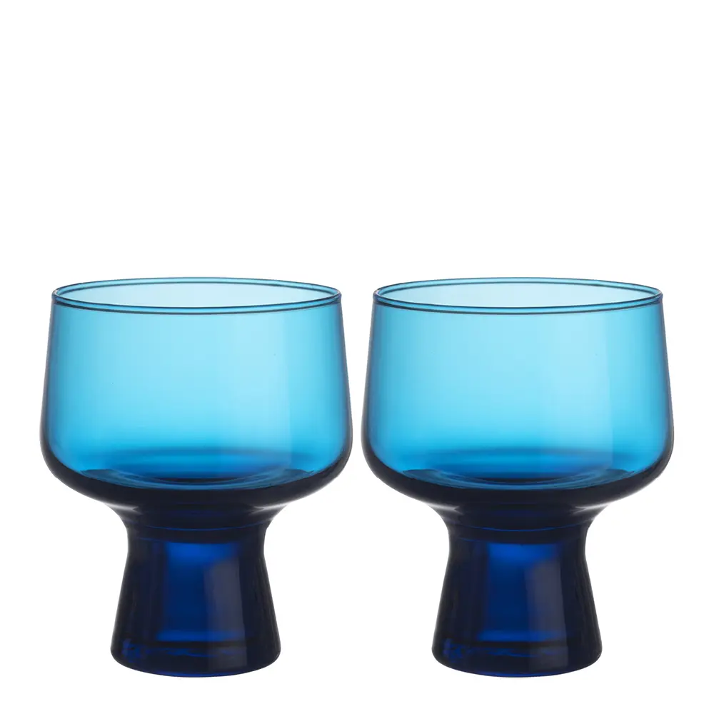 Solare Jalallinen Lasi 29 cl 2 kpl Sähkönsininen