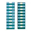 Tumbling Towers lekset grön/blå