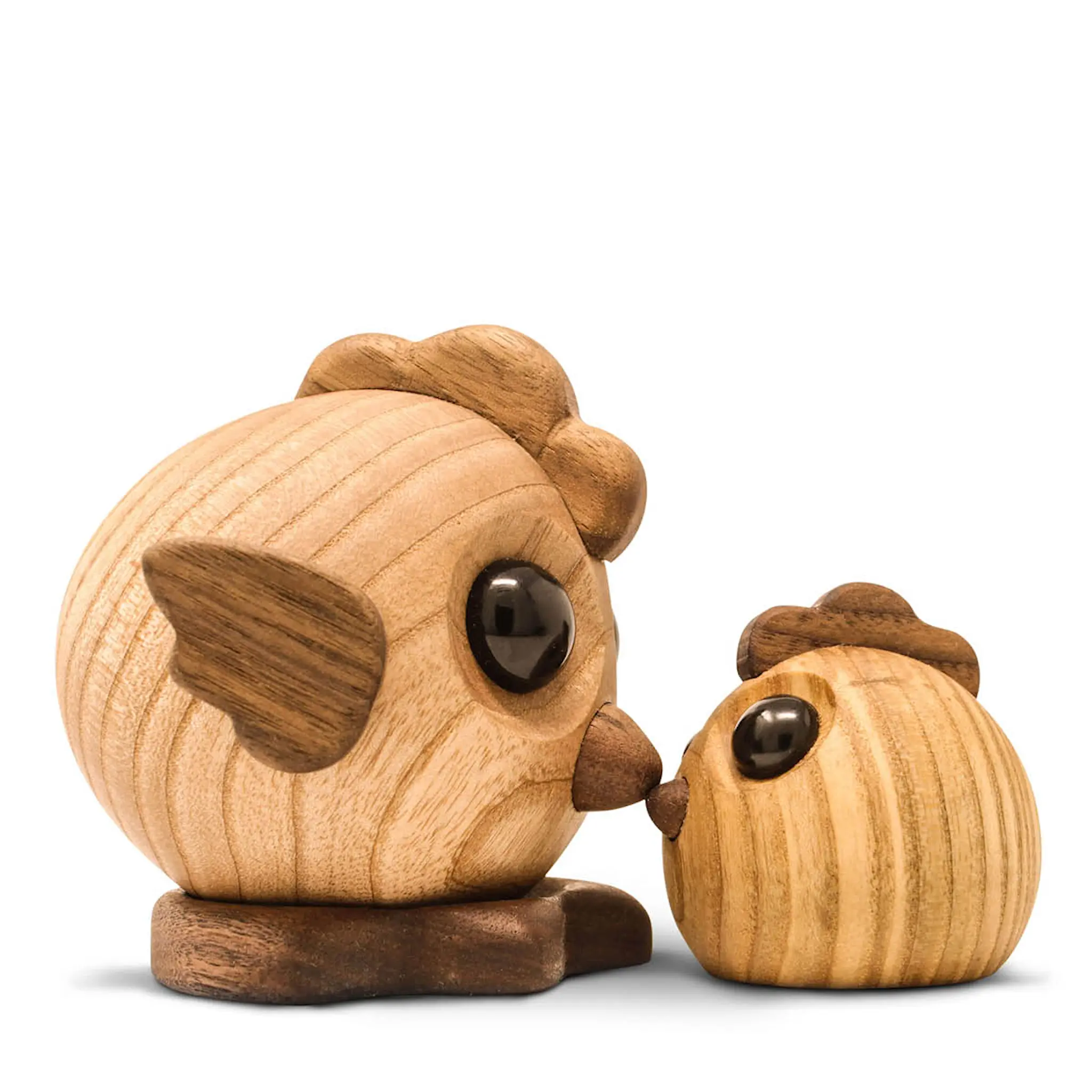 FableWood Puufiguuri Lanamamma Henny 9 cm Saarni/Pähkinä