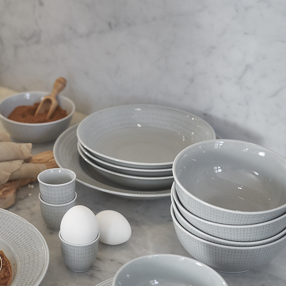 Rörstrand Swedish Grace dyp tallerken 19 cm tåke