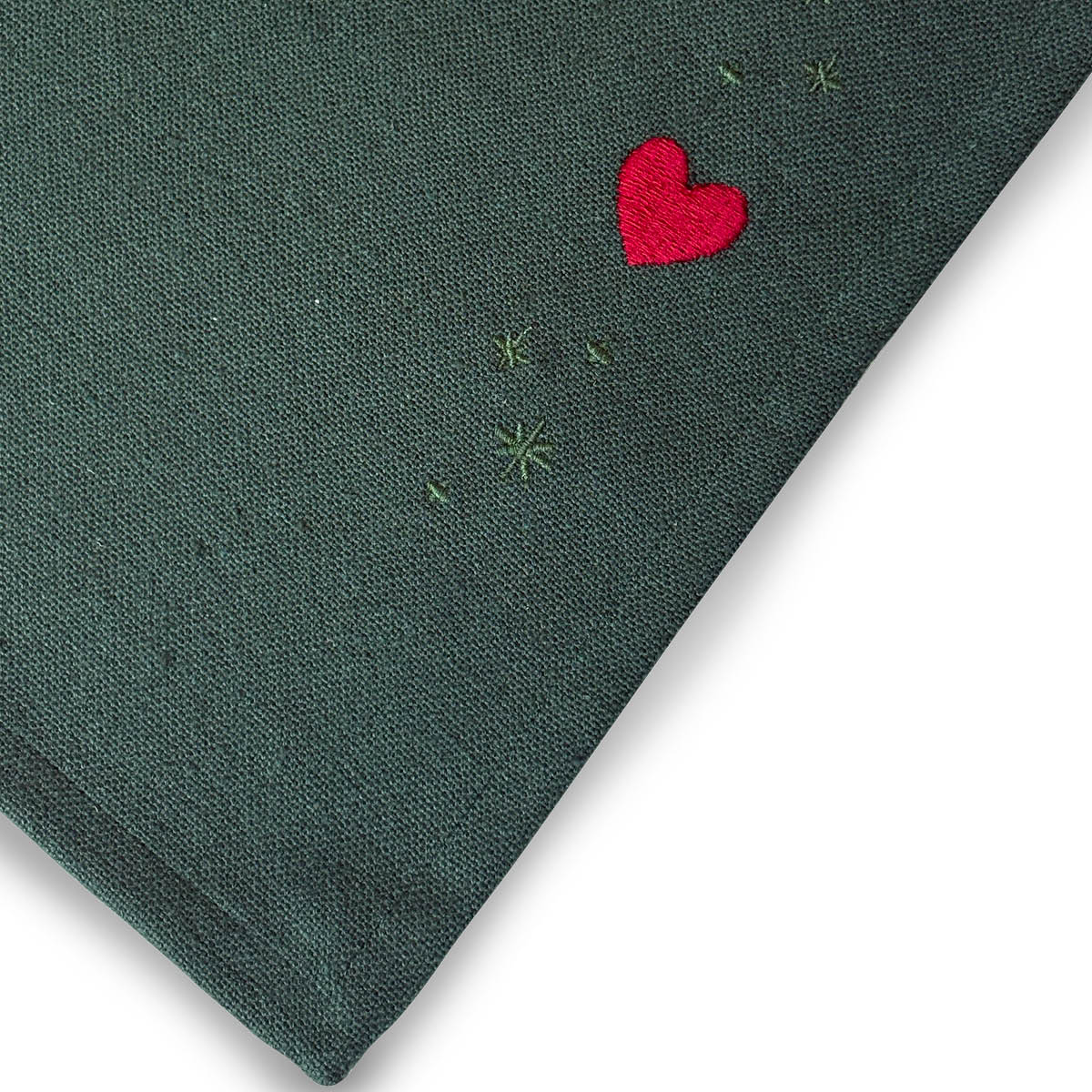 Juna Christmas Fable bordstablett 49x32 cm Hjärtan grön