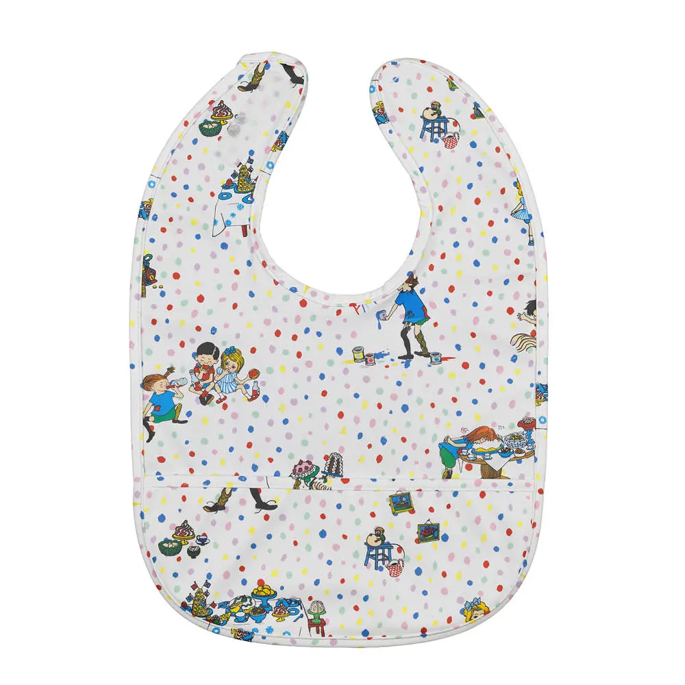 Pippi Langstrømpe smekke Bursdag hvit