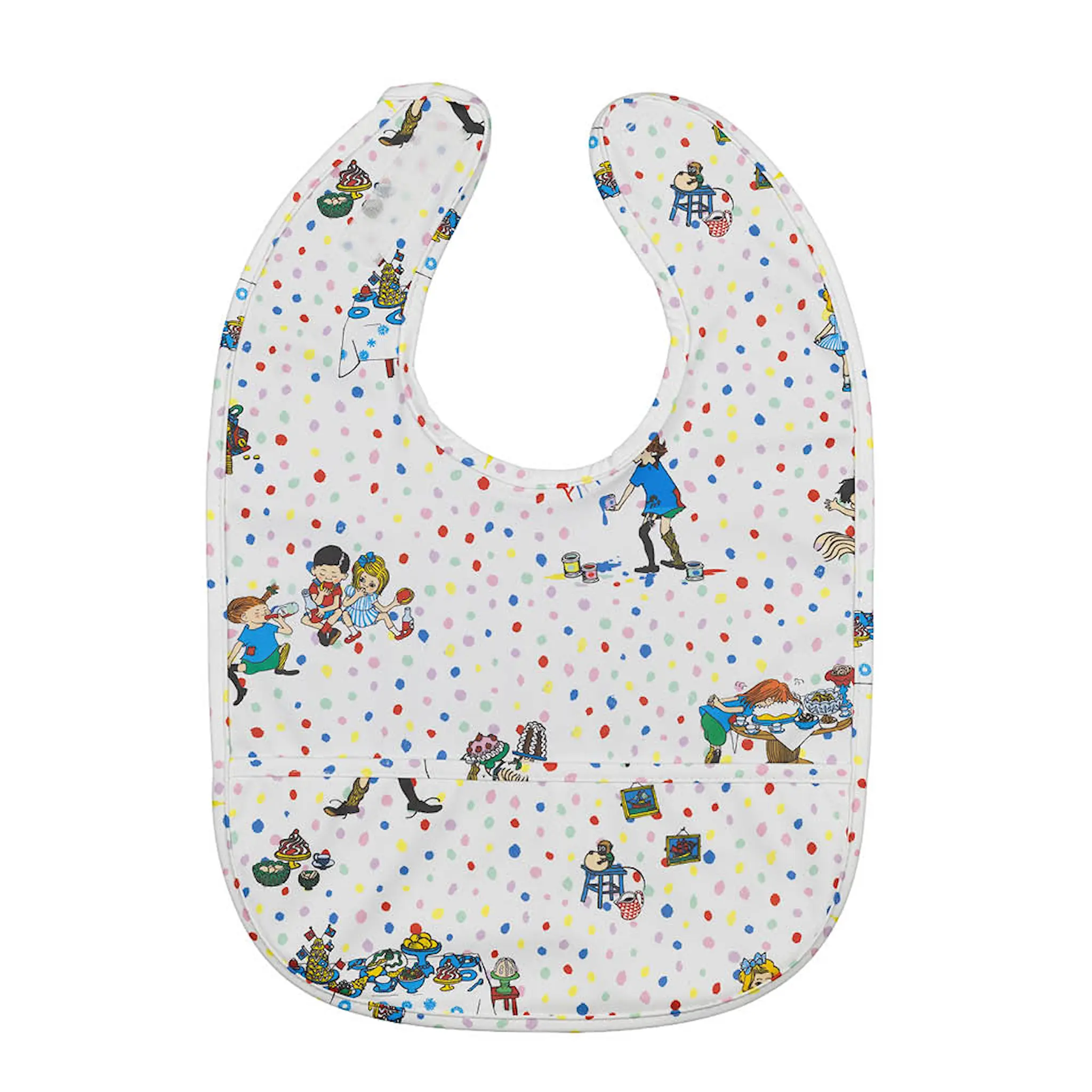 Rätt Start Pippi Långstrump haklapp Födelsedag vit