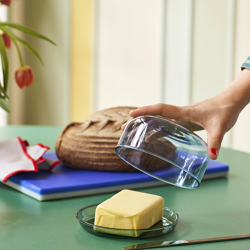 HAY Half & Half Skärbräda 38x25 cm Blå