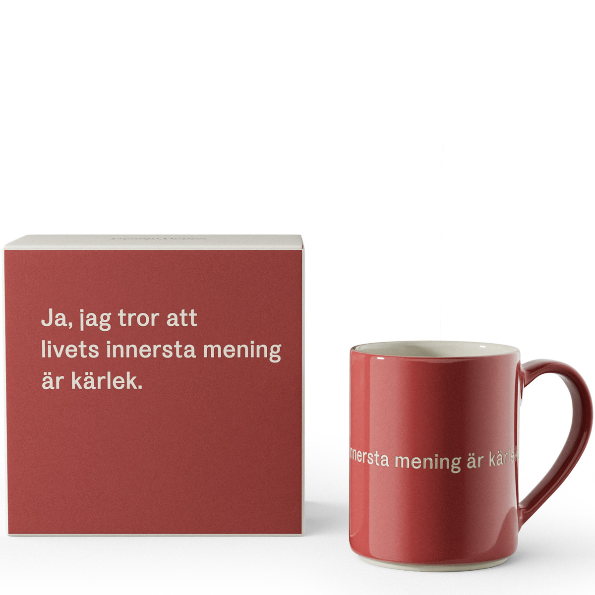 Design House Stockholm Astrid Lindgren krus ja, jag tror att livets innersta 35 cl rød