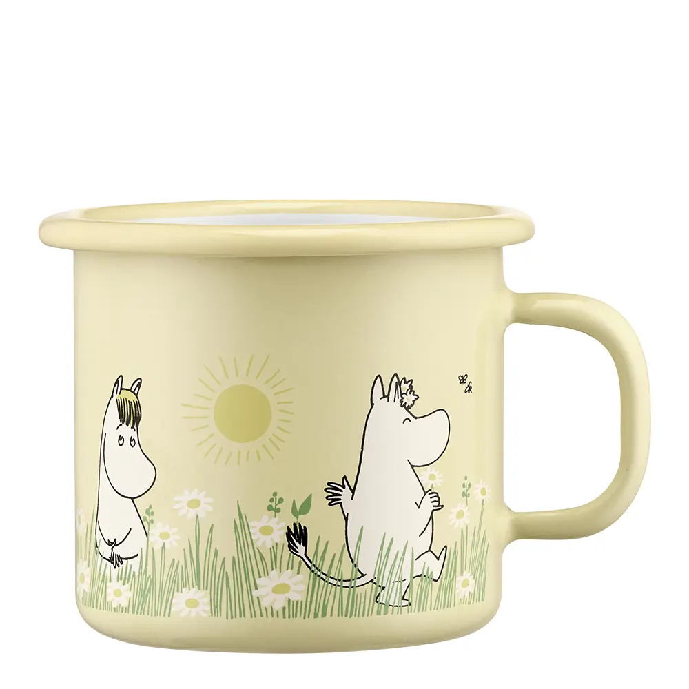 Mummikopp emalje 25 cl I hagen gul