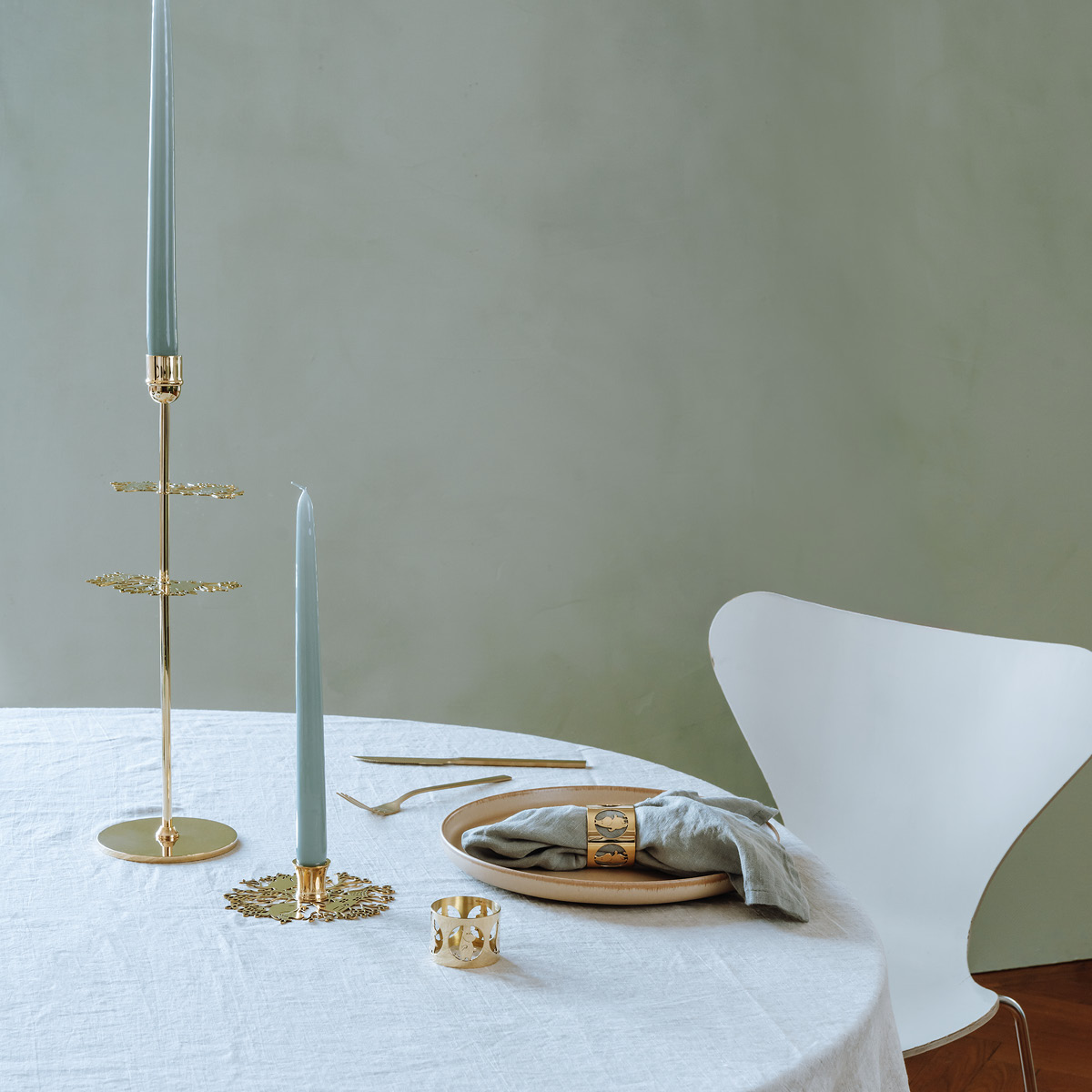 Hilke Hilke x Mumin No.2 Ljusstake 40 cm Mässing