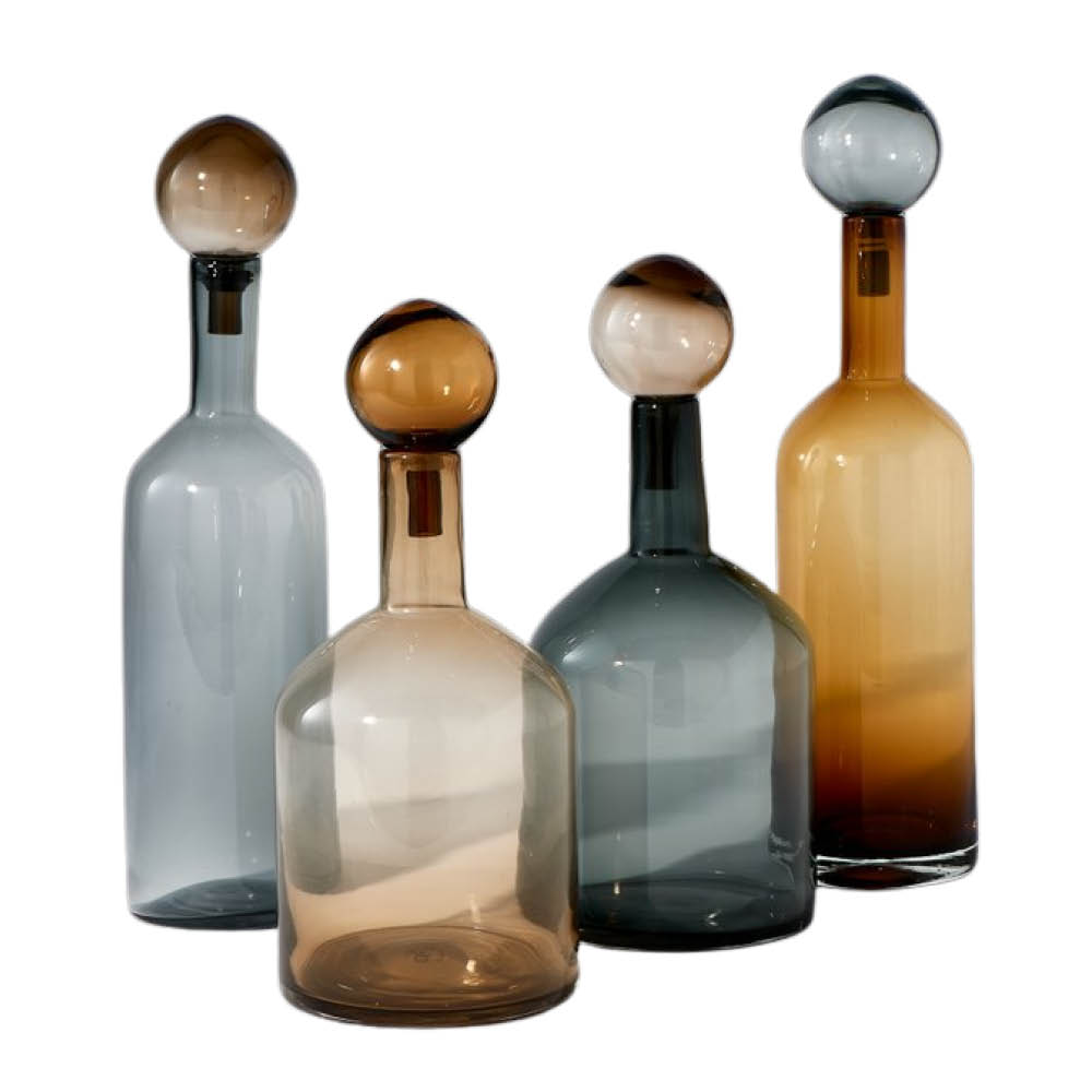 Pols Potten Bubbles & Bottles setti 4 osaa konjakki