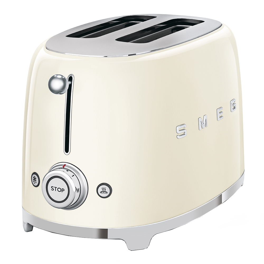 Smeg Brødrister TSF01 2 skiver krem