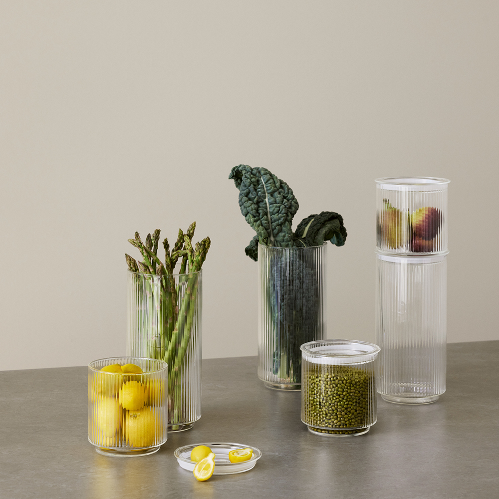 Stelton Pilastro glasburk med lock 0,6 L 3-pack