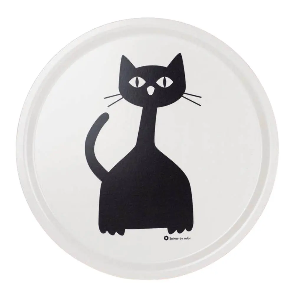 Selma serveringsbrett 38x38 cm svart/hvit