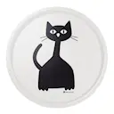 Selma serveringsbricka 38x38 cm svart/vit