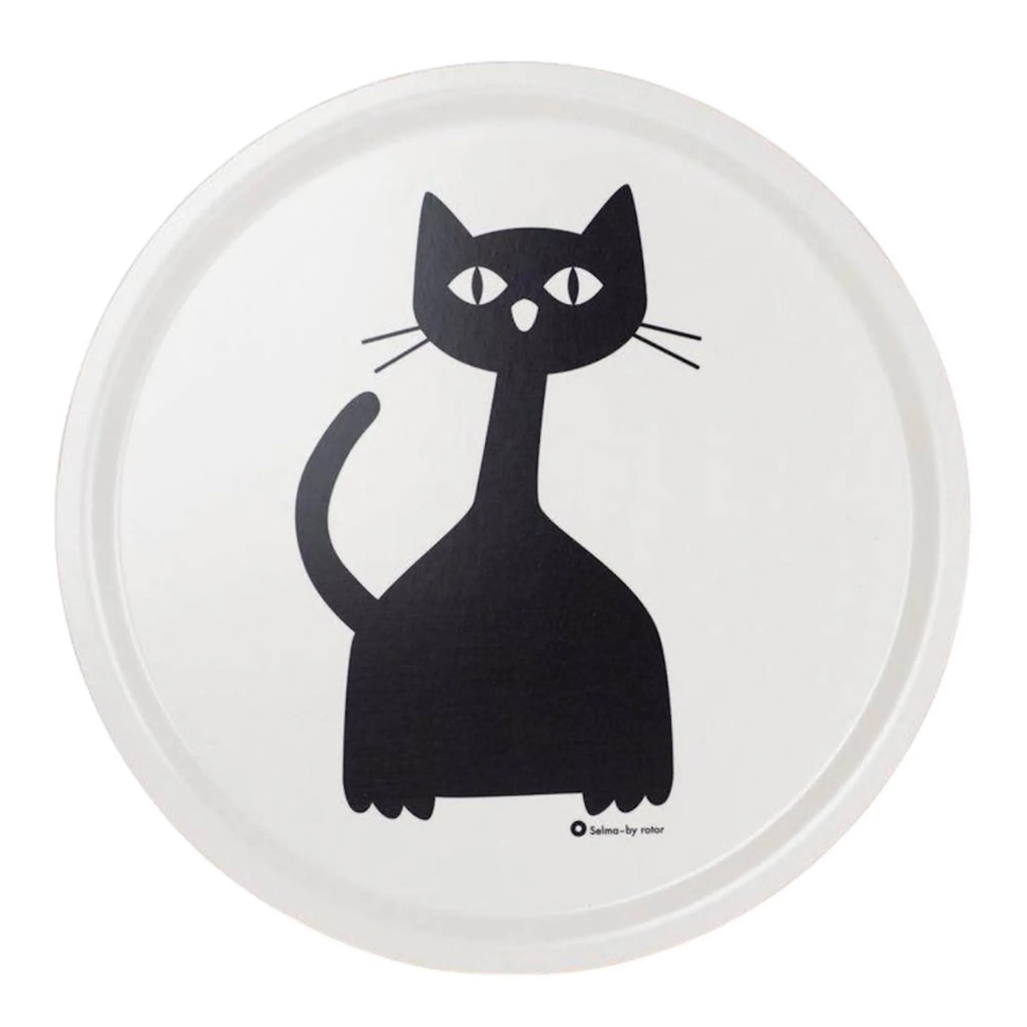 Rotor Design Selma serveringsbricka 38x38 cm svart/vit