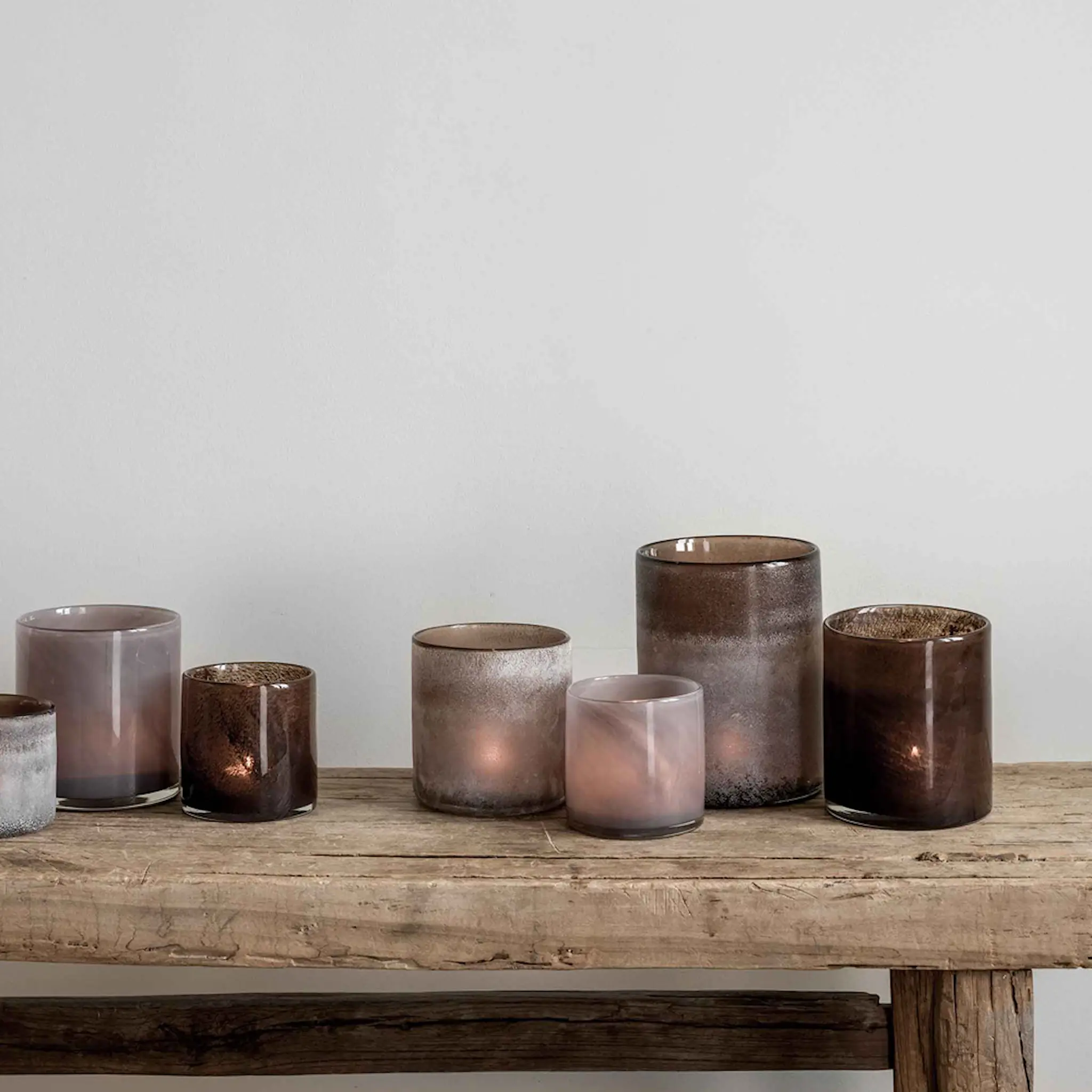 Tell Me More Lyrik Kynttilälyhty 12x14 cm Purple Grey