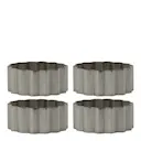 Nello servettringar i järn 4-pack silver