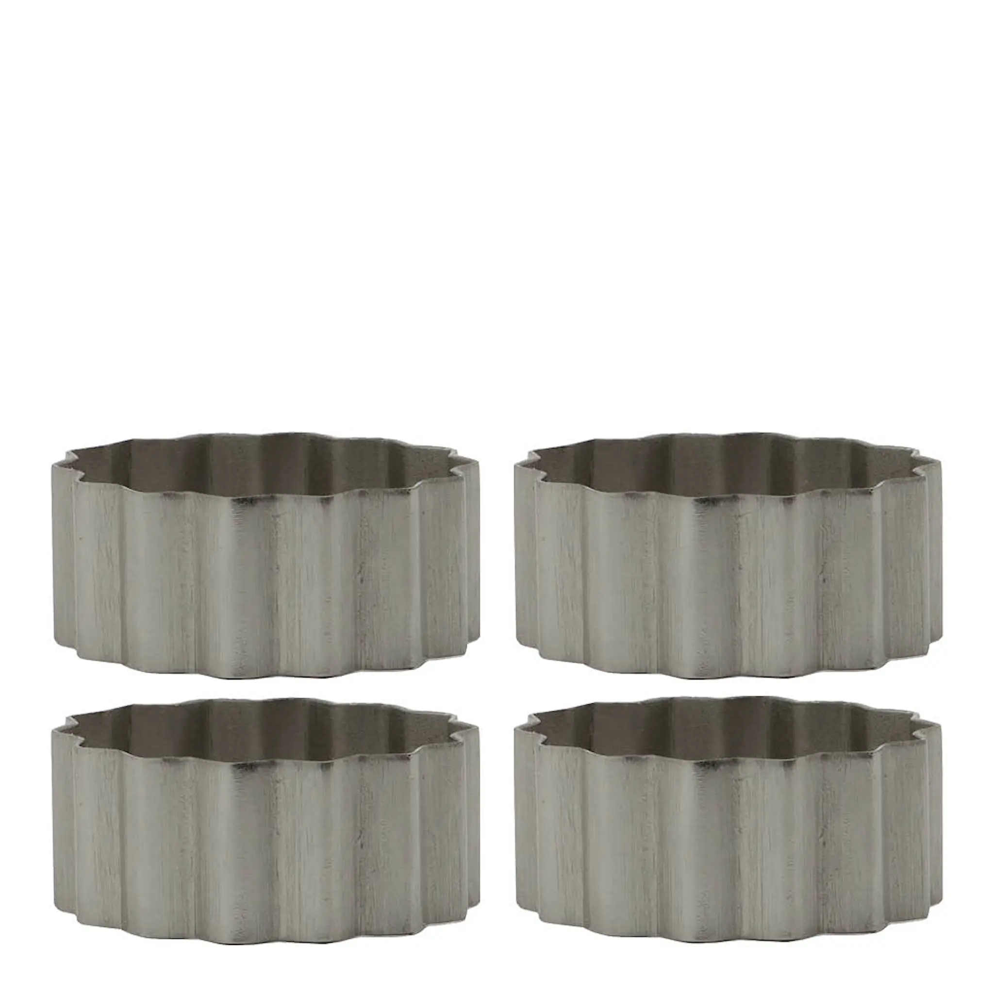 House Doctor Nello servettringar i järn 4-pack silver