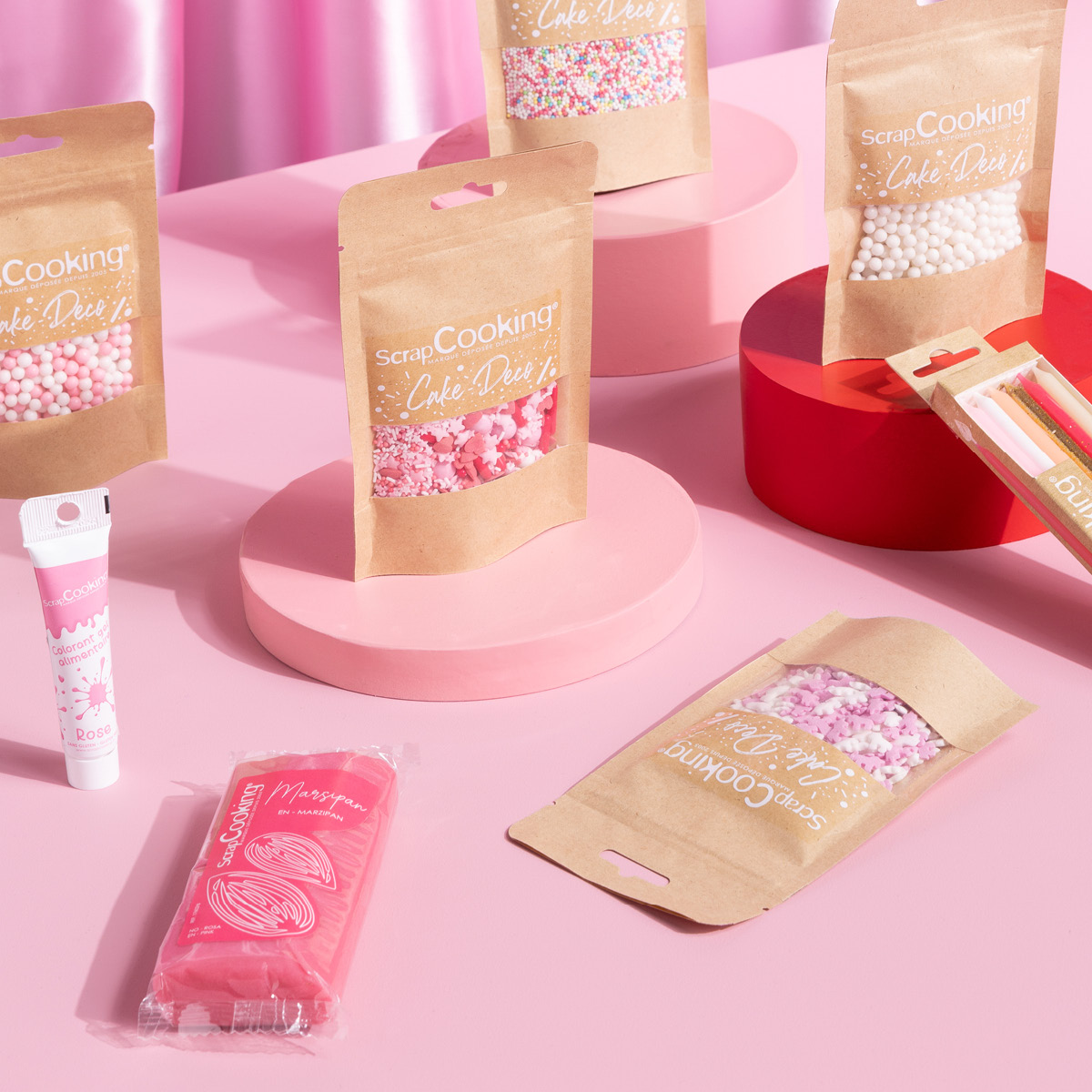 ScrapCooking Marsipan 200 g rosa