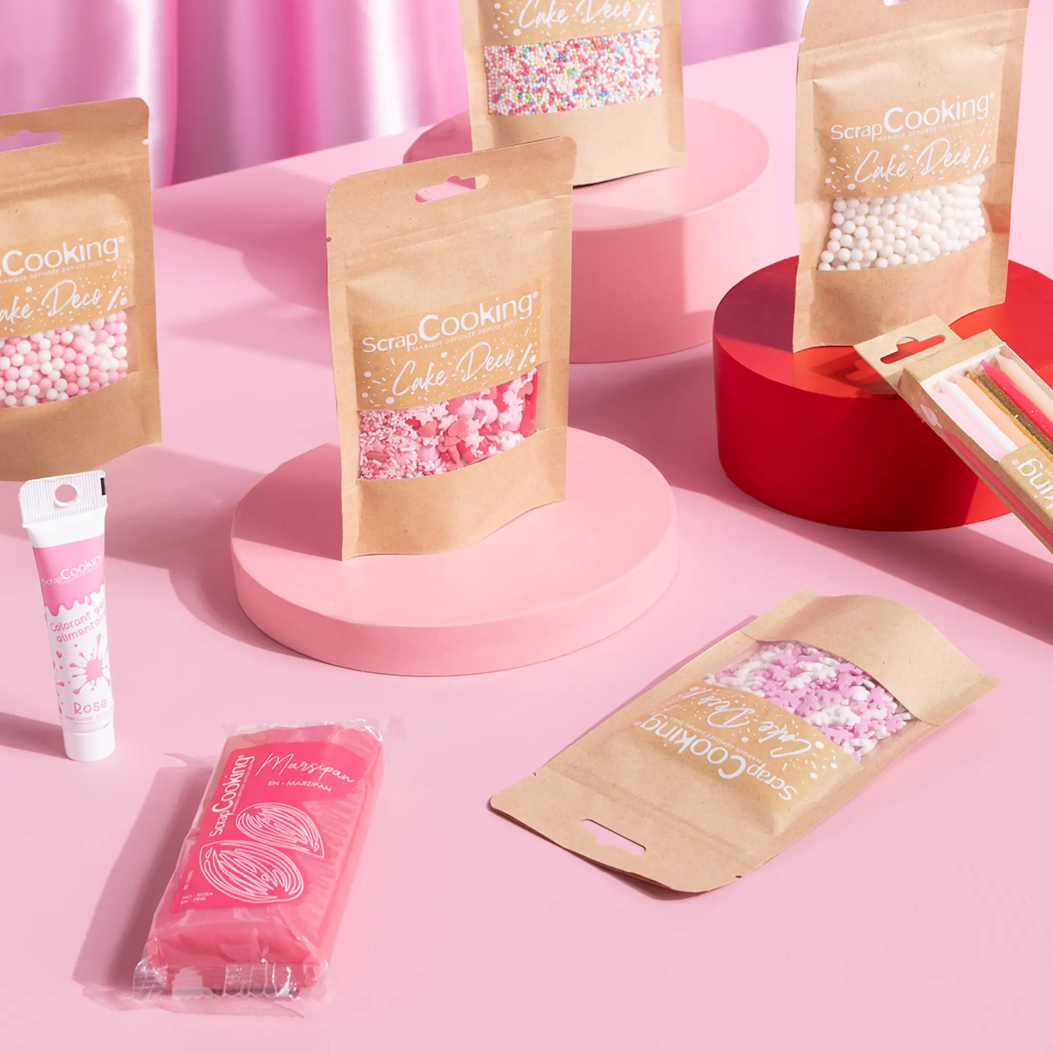 ScrapCooking Marsipan 200 g rosa