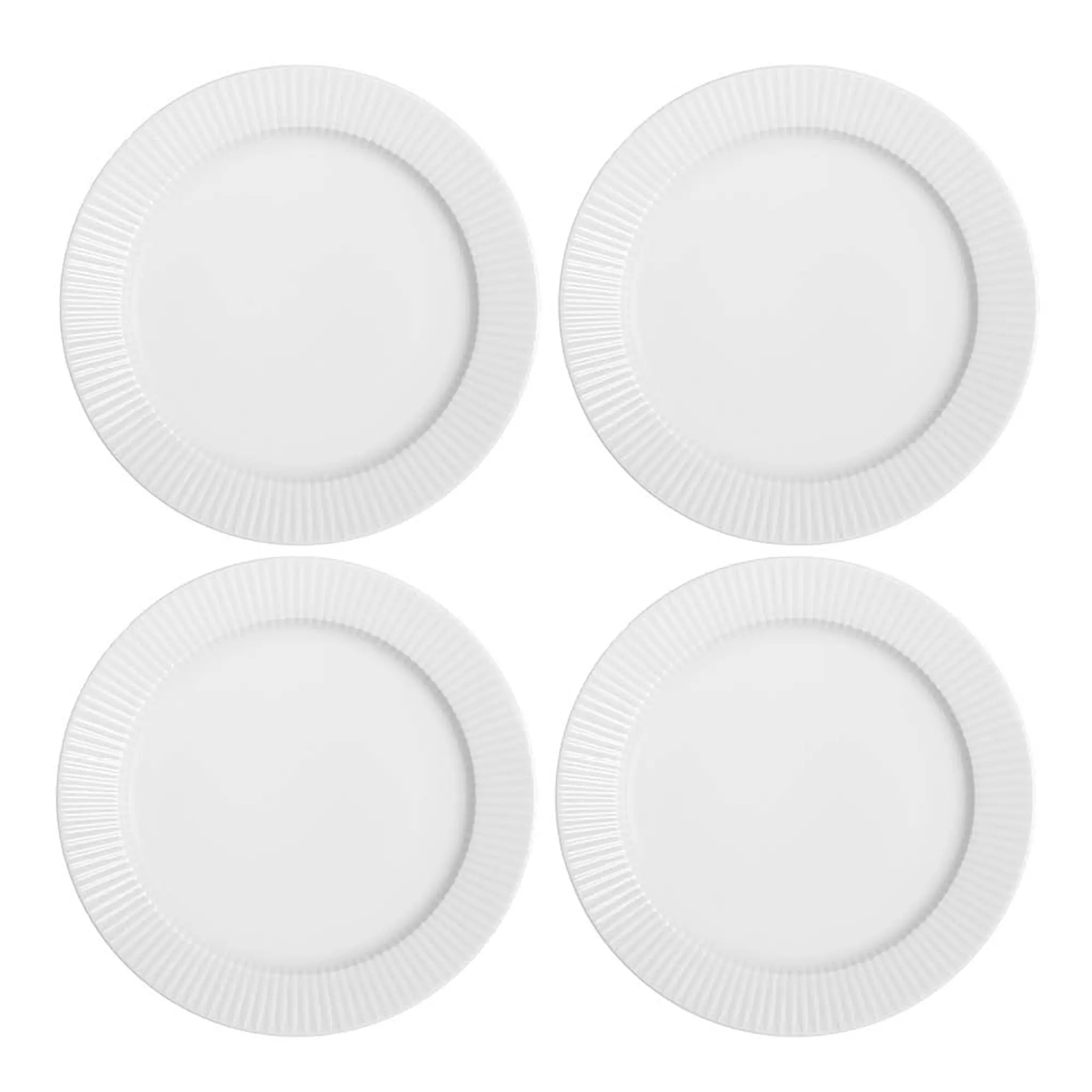 Eva Trio Legio Nova tallrik flat 28 cm 4-pack vit