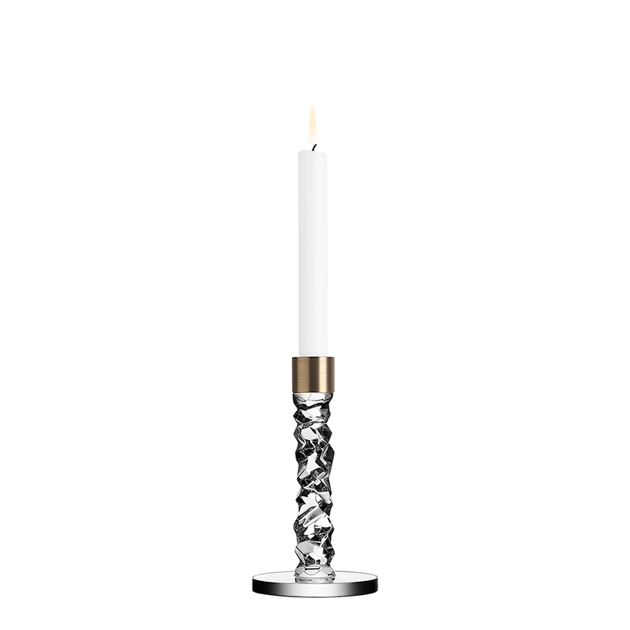 Orrefors Carat Ljusstake 18,3 cm Mässing