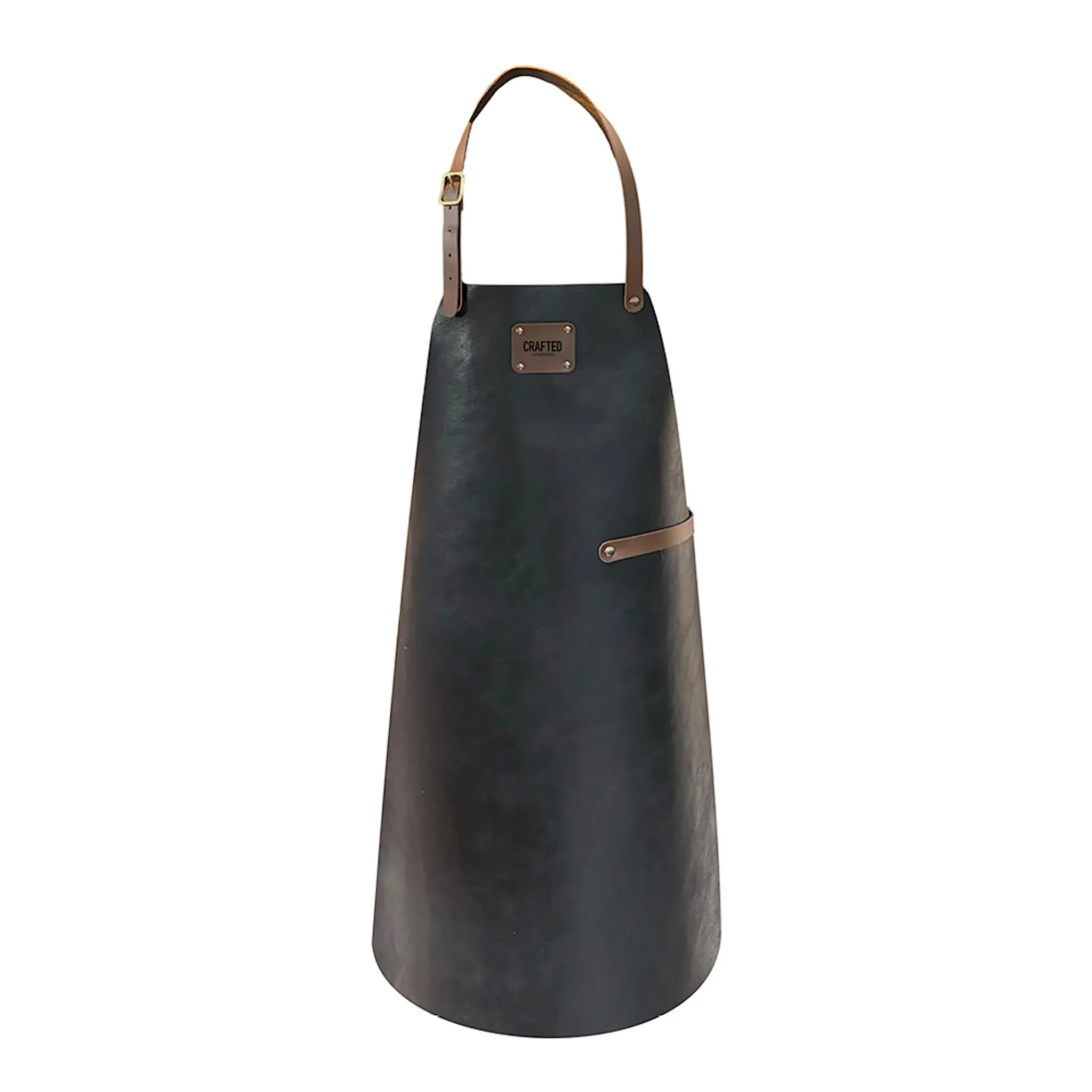 Crafted Leather förkläde 80x58 cm svart