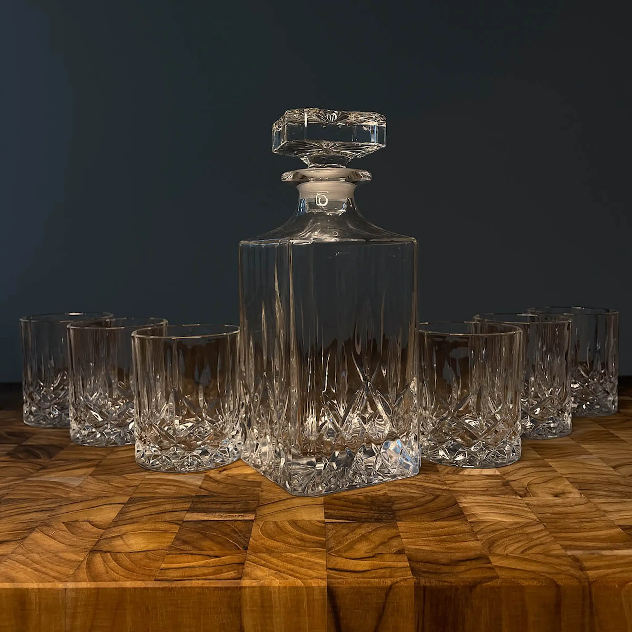 Stiernholm Bar whiskysett 7 deler klar hover