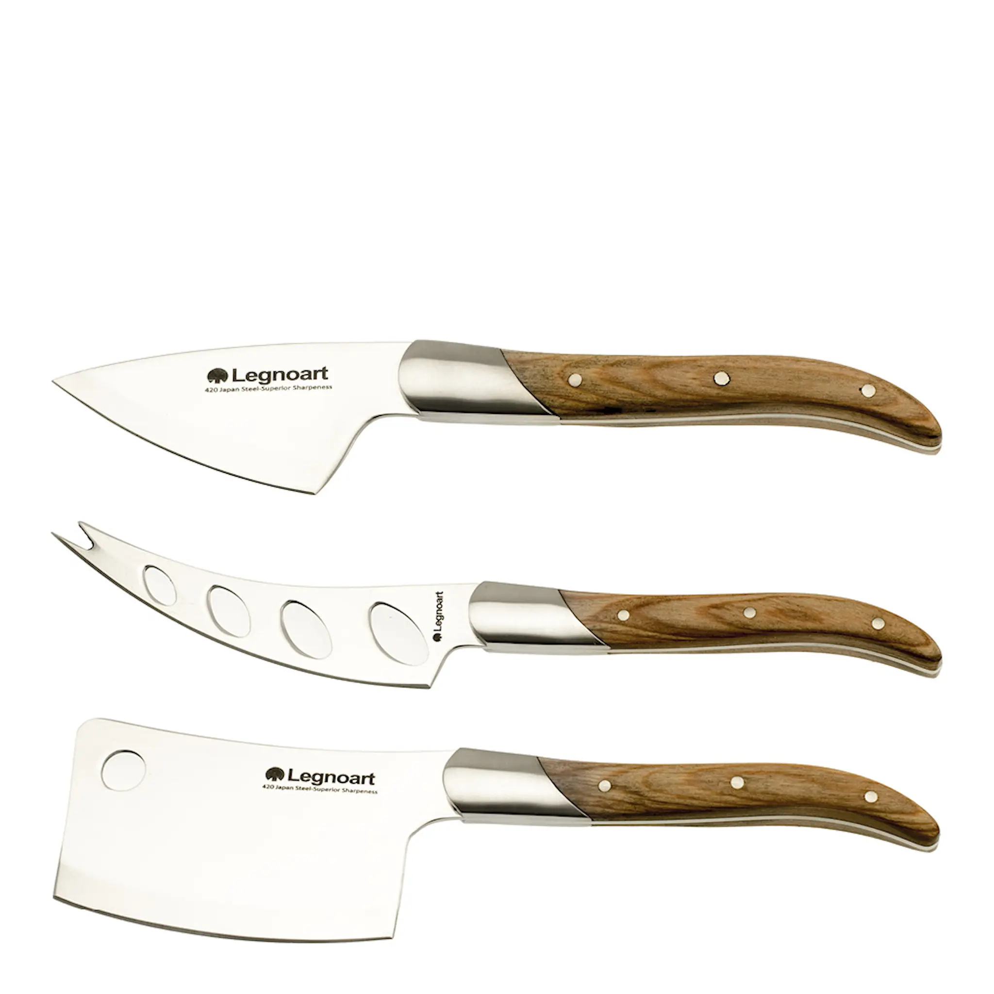 Legnoart Reggio Ostknivset 3-pack Trä