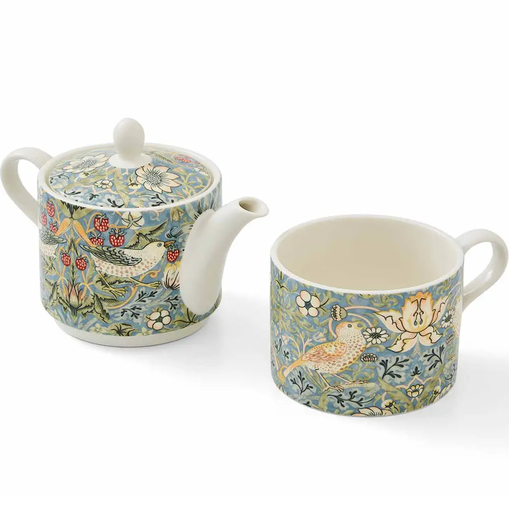 Morris & Co Strawberry Thief Teekannu / Muki0,28 L