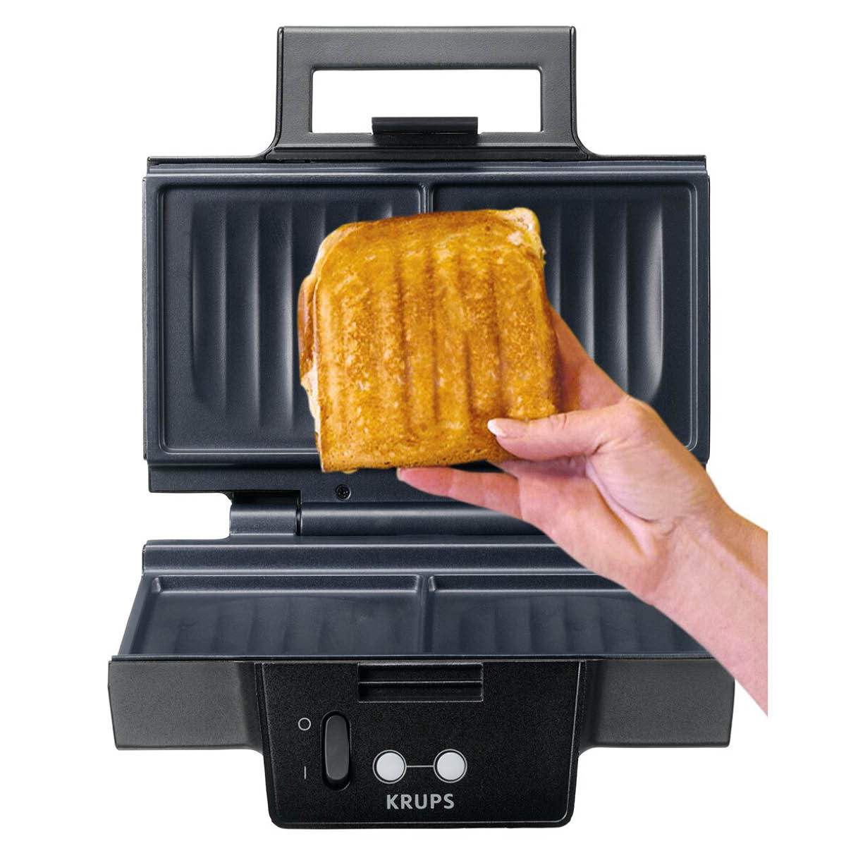 Krups Grcic sandwich grill svart