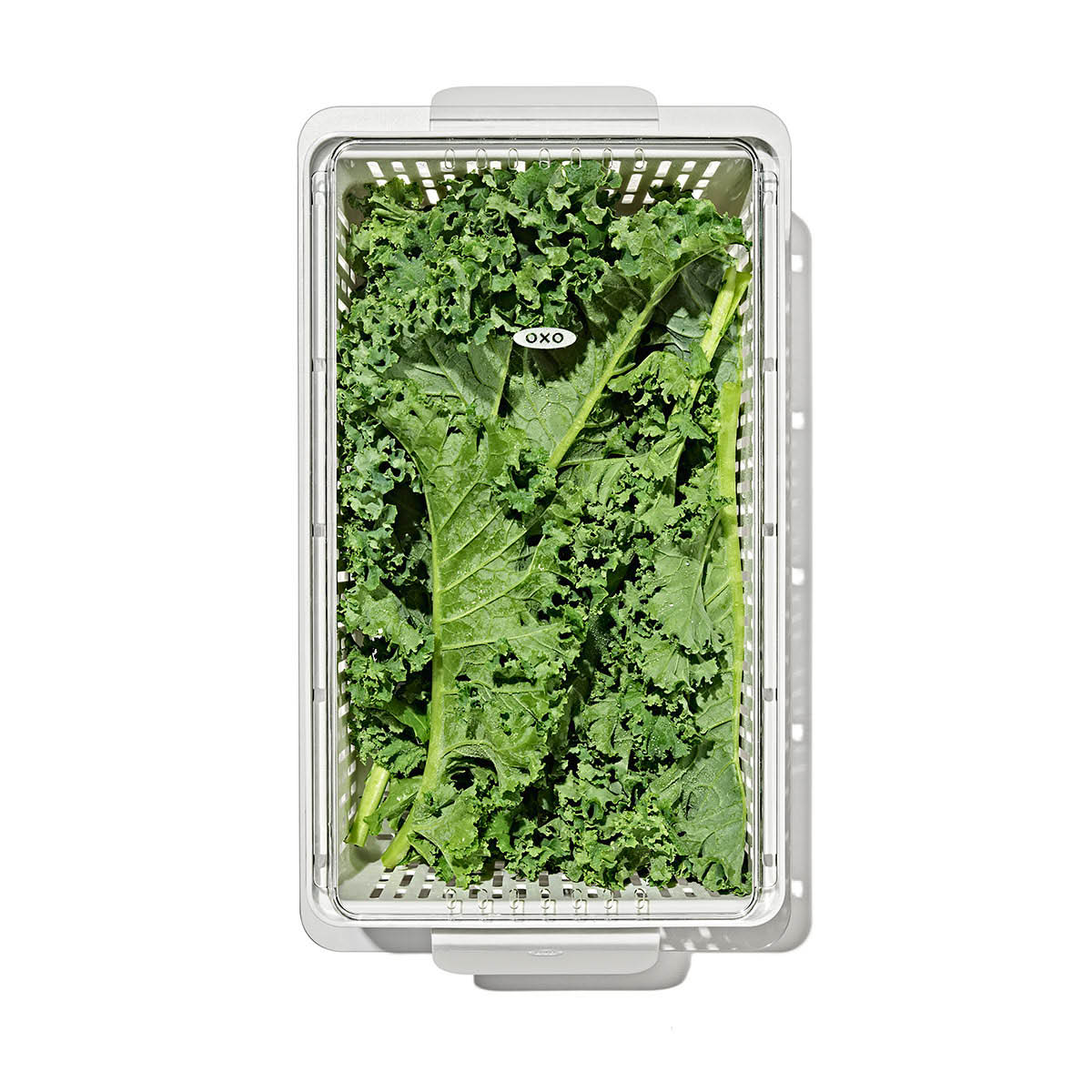 Oxo Säilytyslaatikko jääkaappiin 32x12 cm Kirkas/Valkoinen