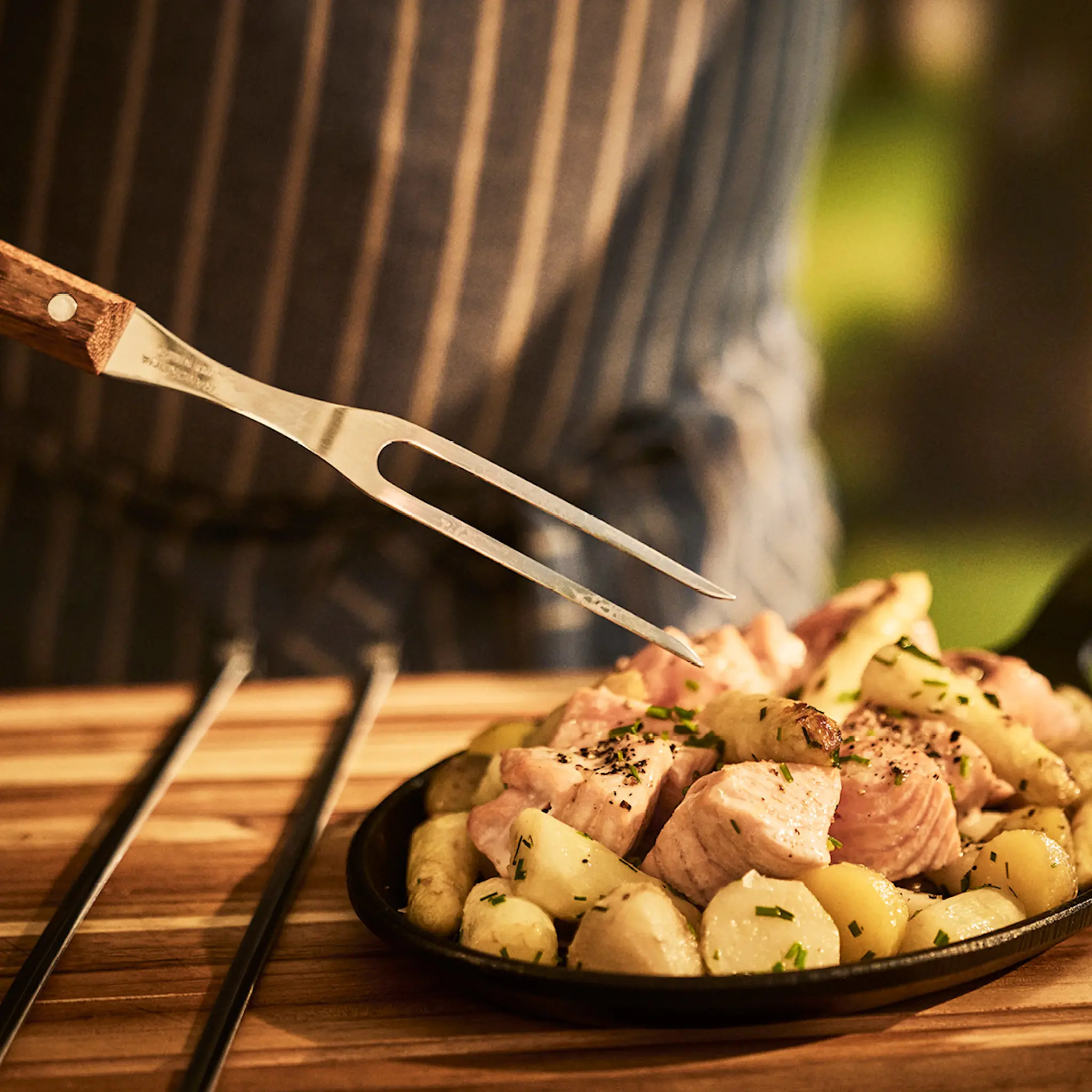 Tramontina BBQ by Hellstrøm tranchergaffel 46 cm natur