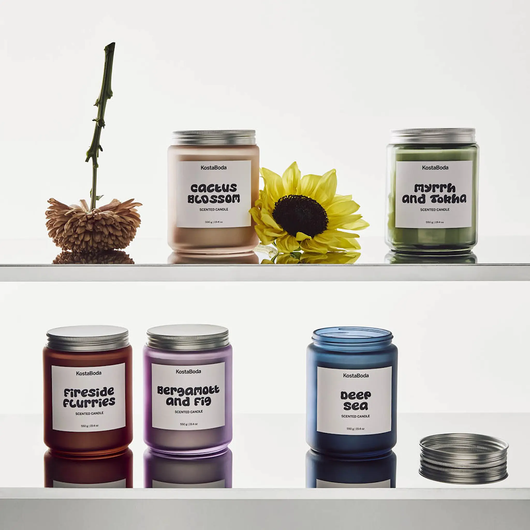 Kosta Boda Mind Tuoksukynttilä 13 cm Cactus Blossom