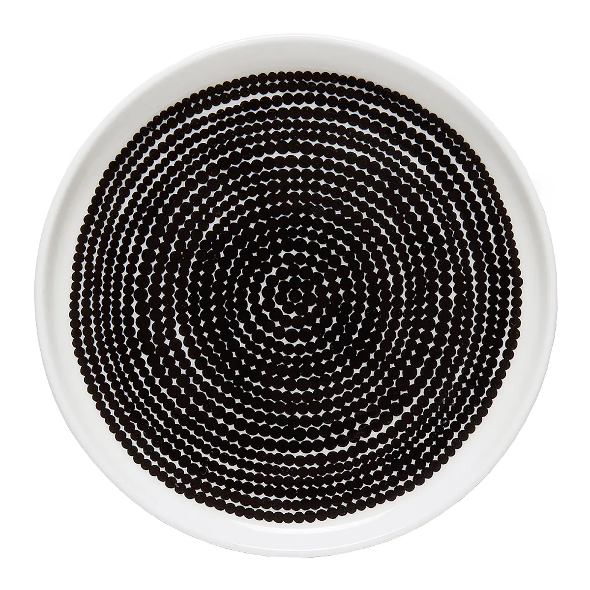 Marimekko Oiva Siirtolapuutarha assiett 13,5 cm räsymatto vit