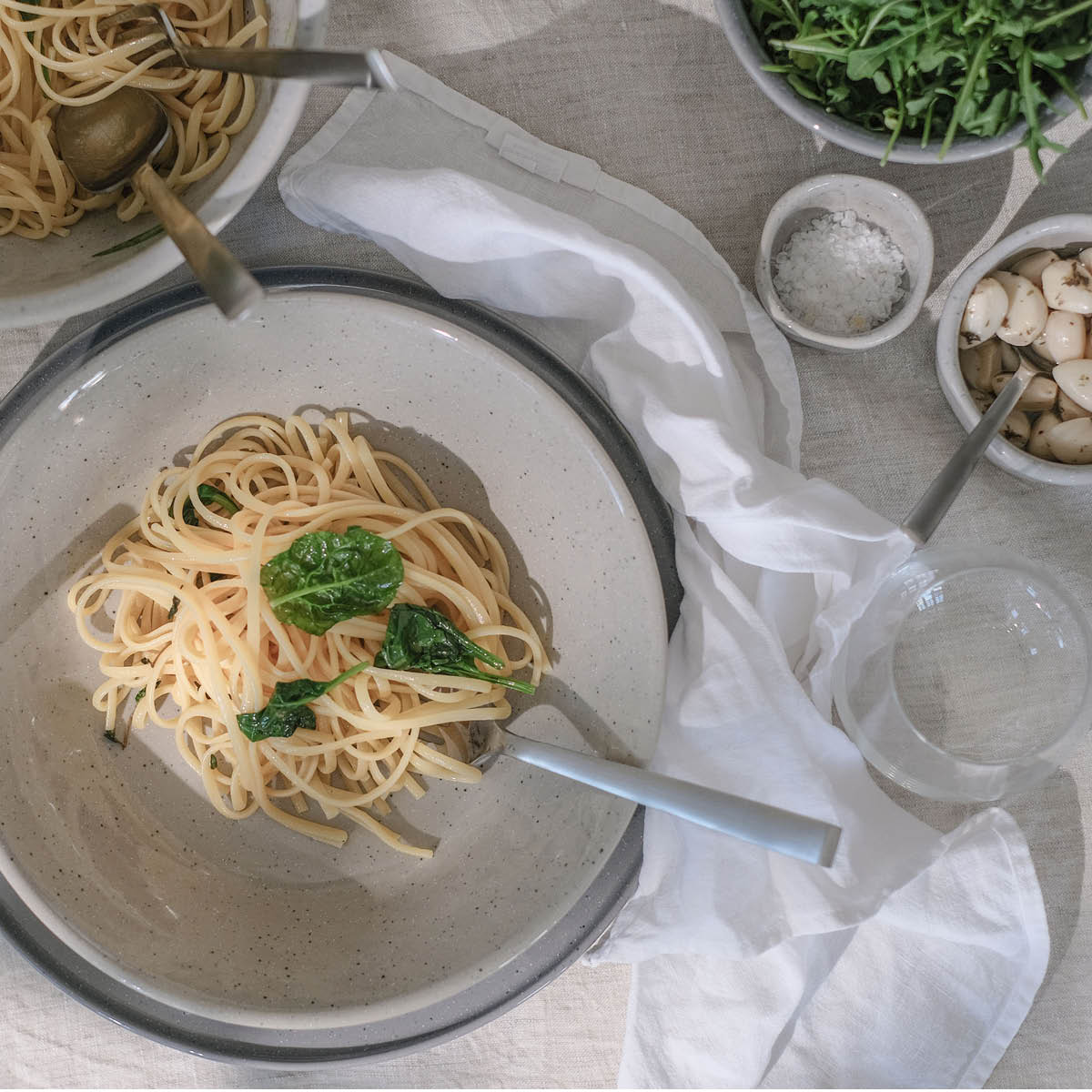 Modern House Granite White skål 6x3,5 cm lys grå