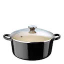Classic Gjutjärnsgryta Rund Glaslock 4,2 L Black