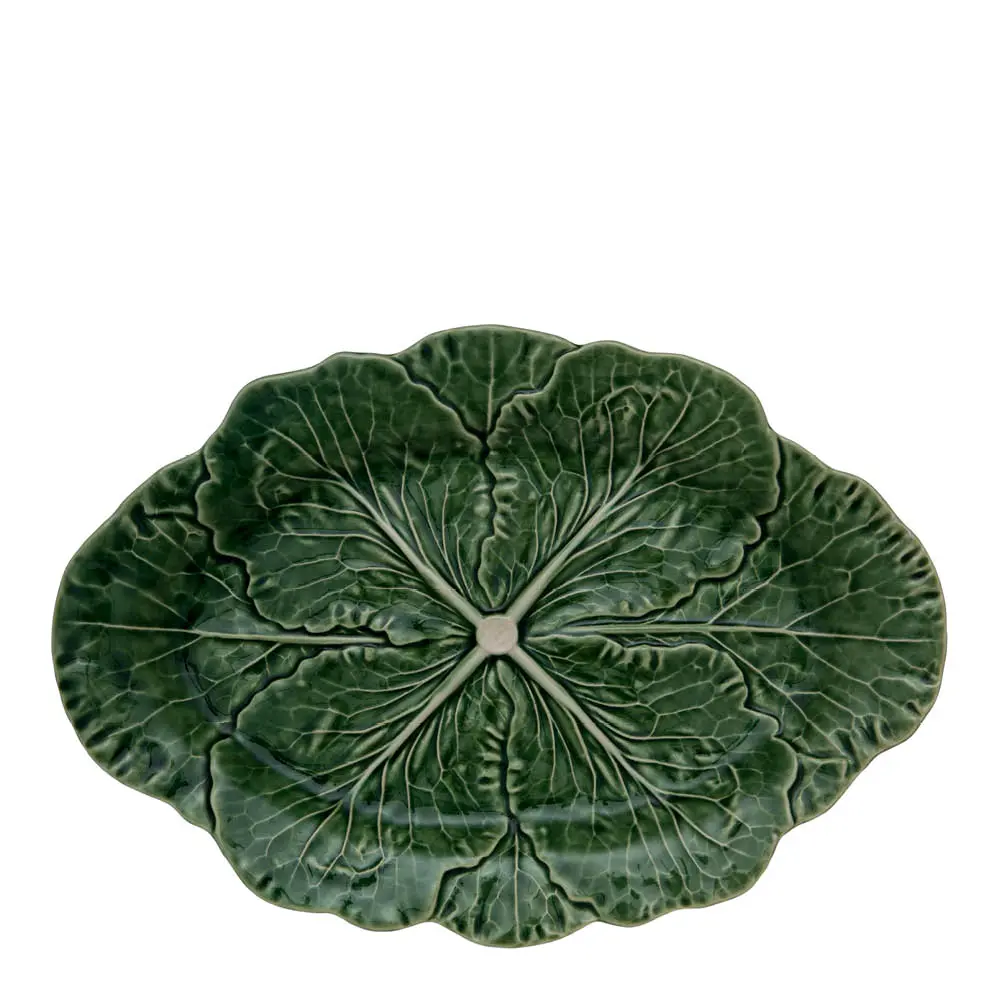 Cabbage serveringsfat 37,5x26 cm grønn