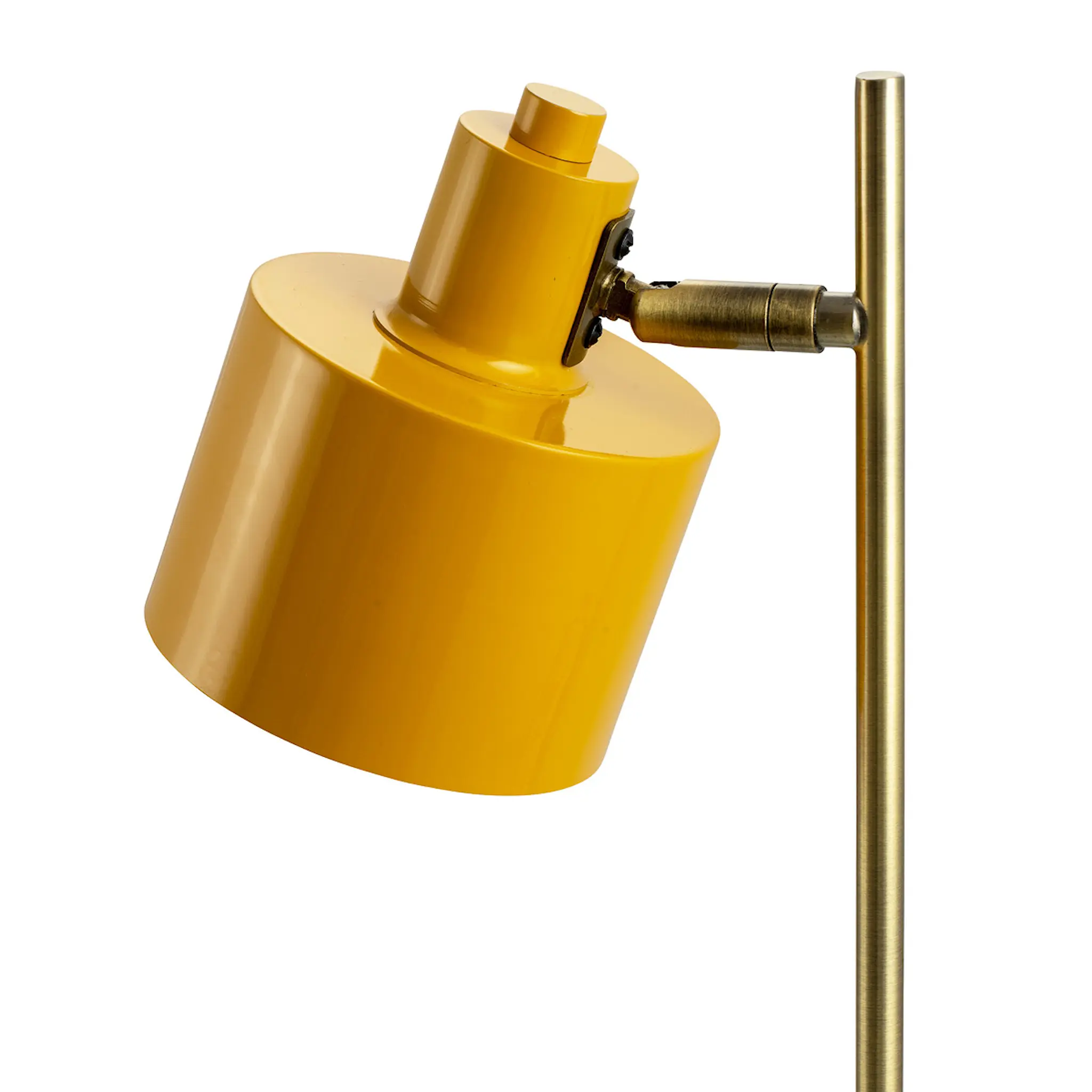 Dyberg Larsen Ocean bordslampa 43 cm curry/mässing/turkos