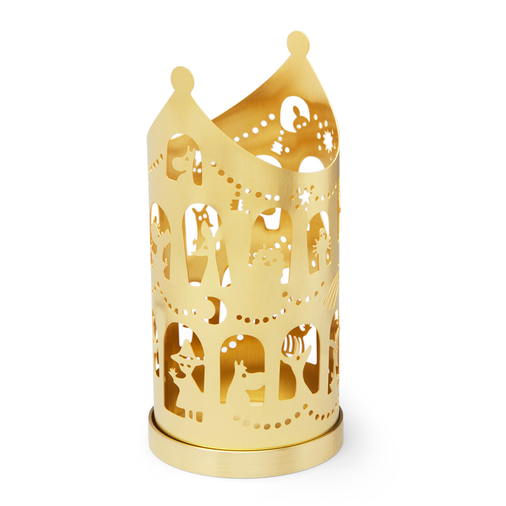 Skultuna Skultuna x Moomin - Muminhuset Ljuslykta 16 cm Mässing