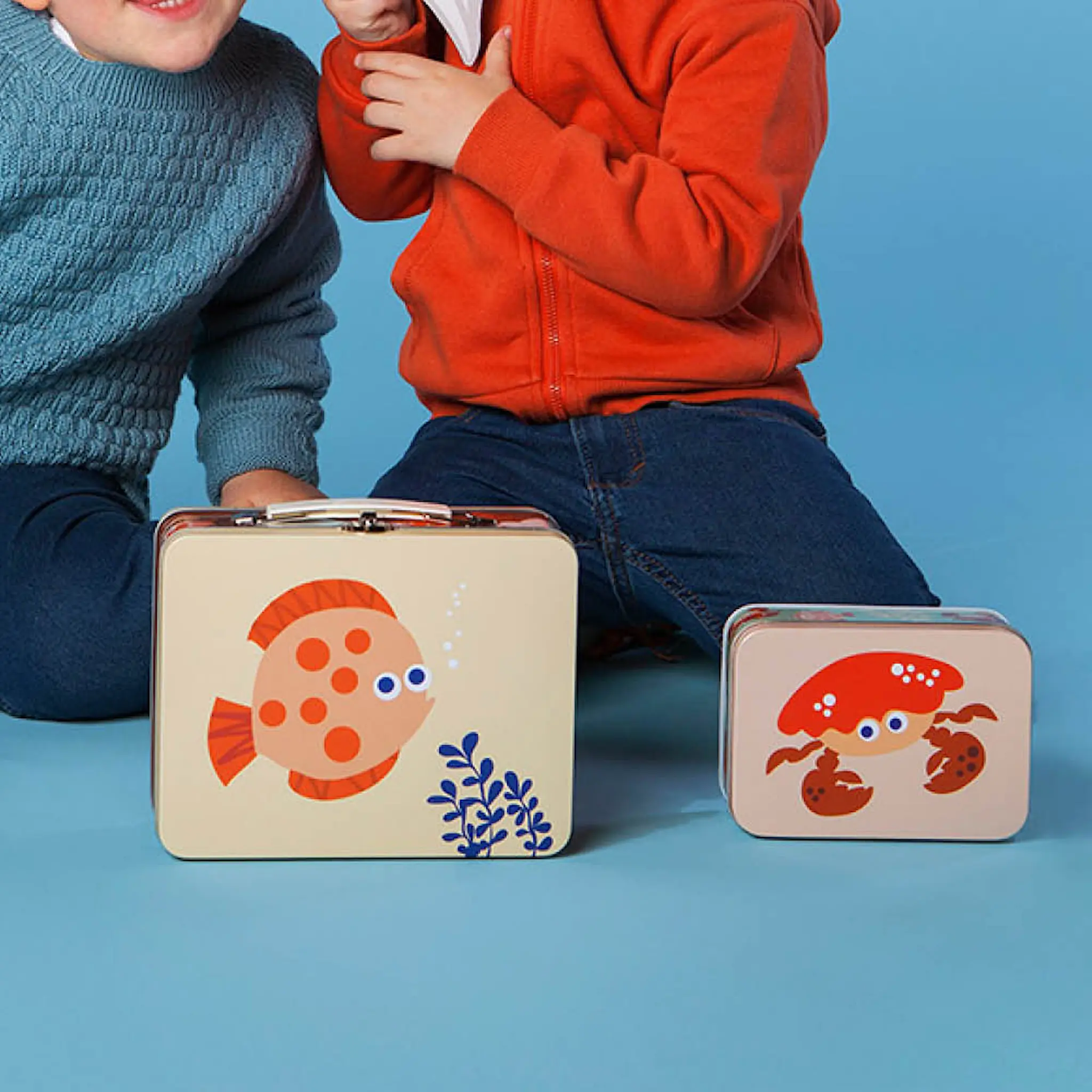 Blafre Ebb och Flod plåtväska 16x19 cm gul