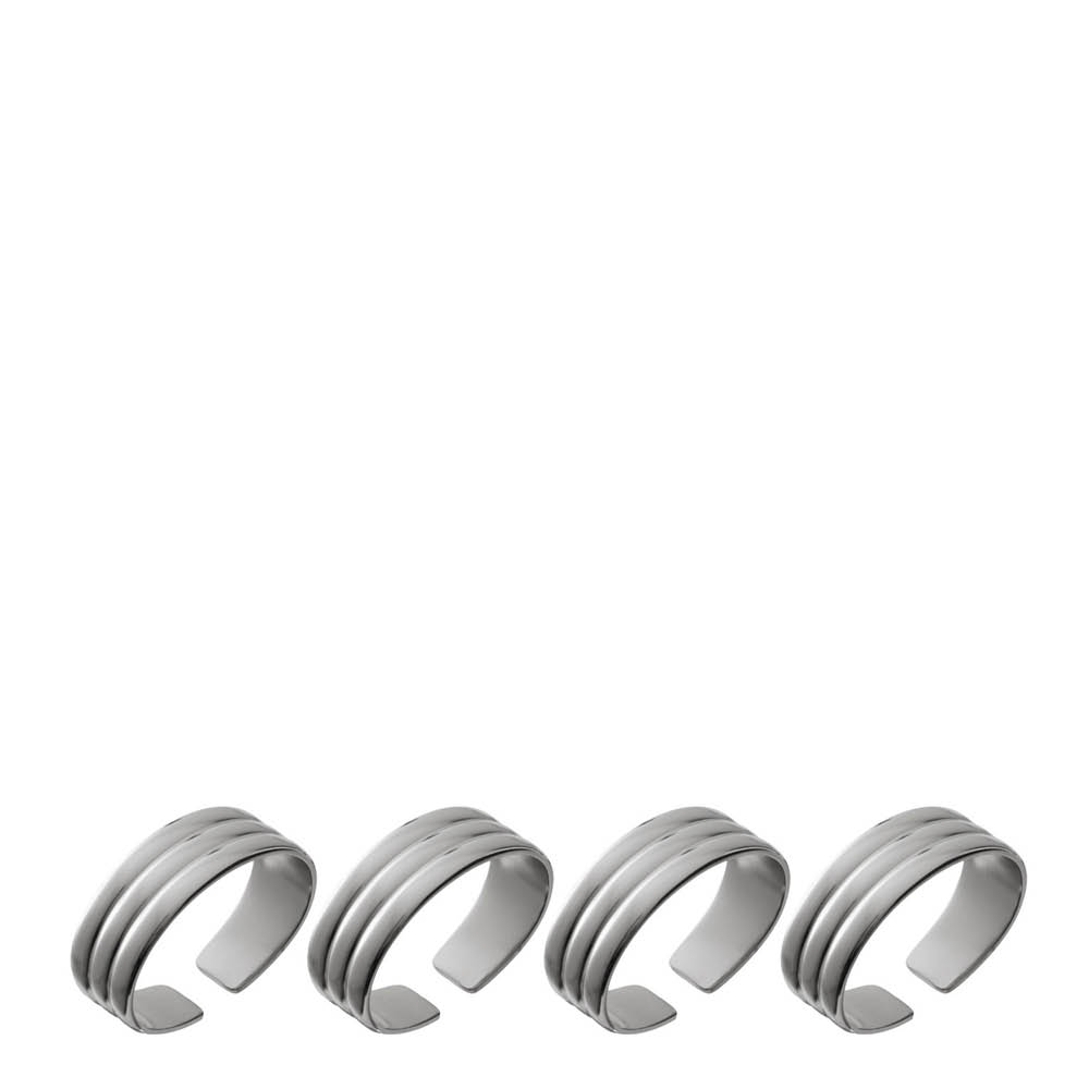 Gense Thebe Edition 2024 servettring 4-pack blank stål