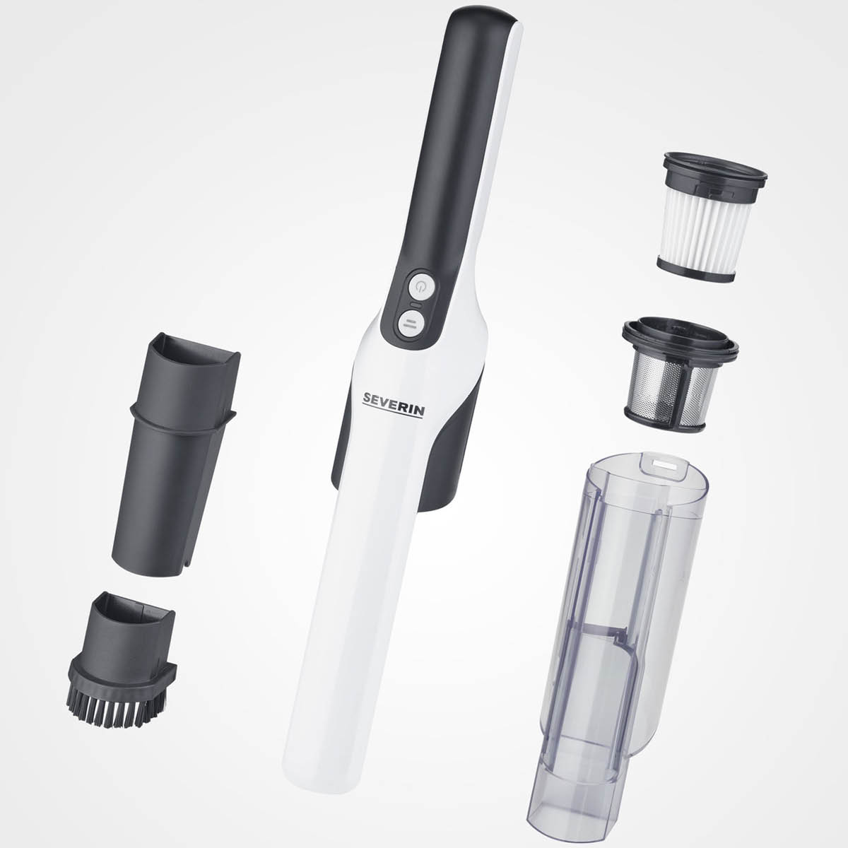 Severin S'Power handdammsugare HV7140 120W svart/vit