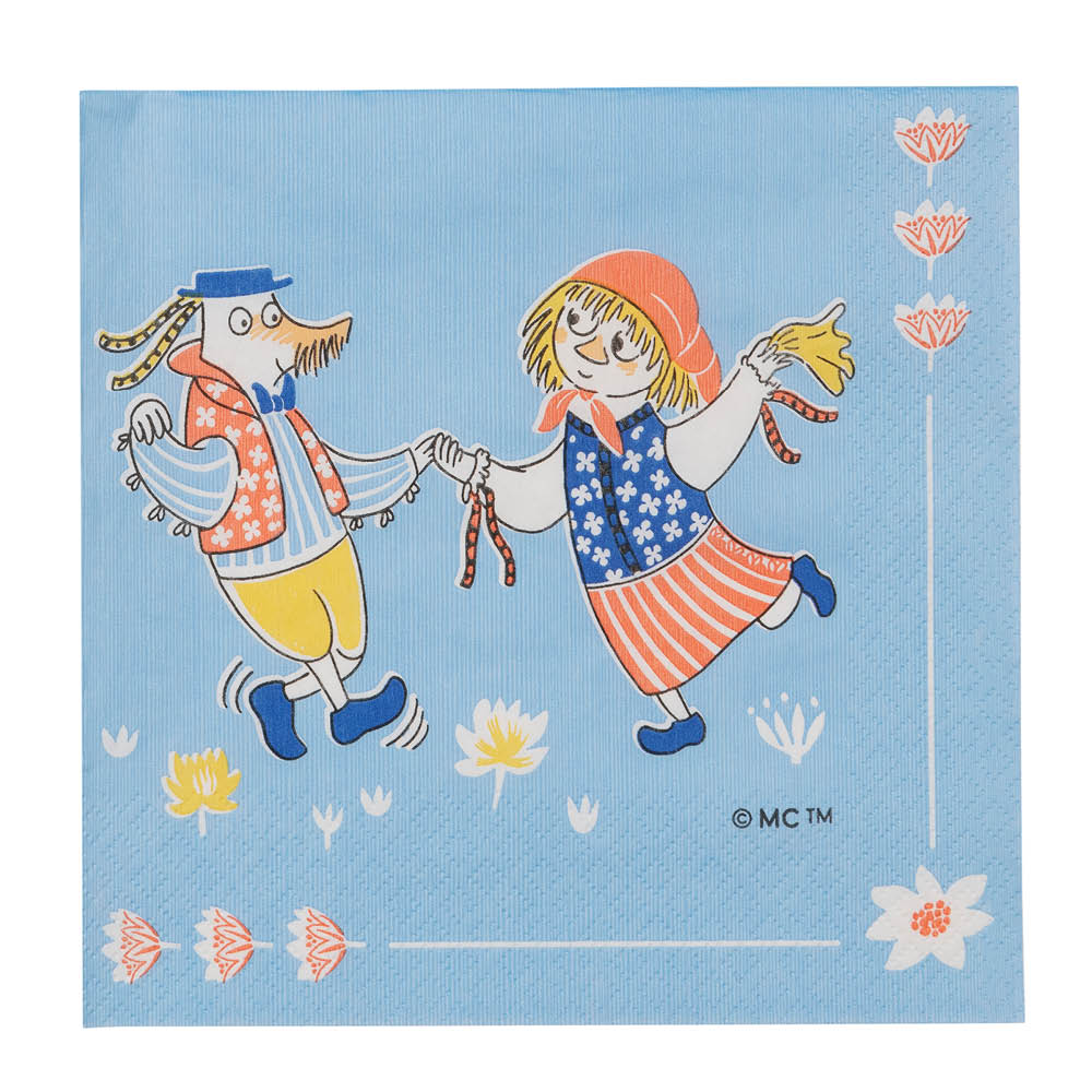 Moomin Arabia Mumin servett 33x33 cm 20-pack Sommardans