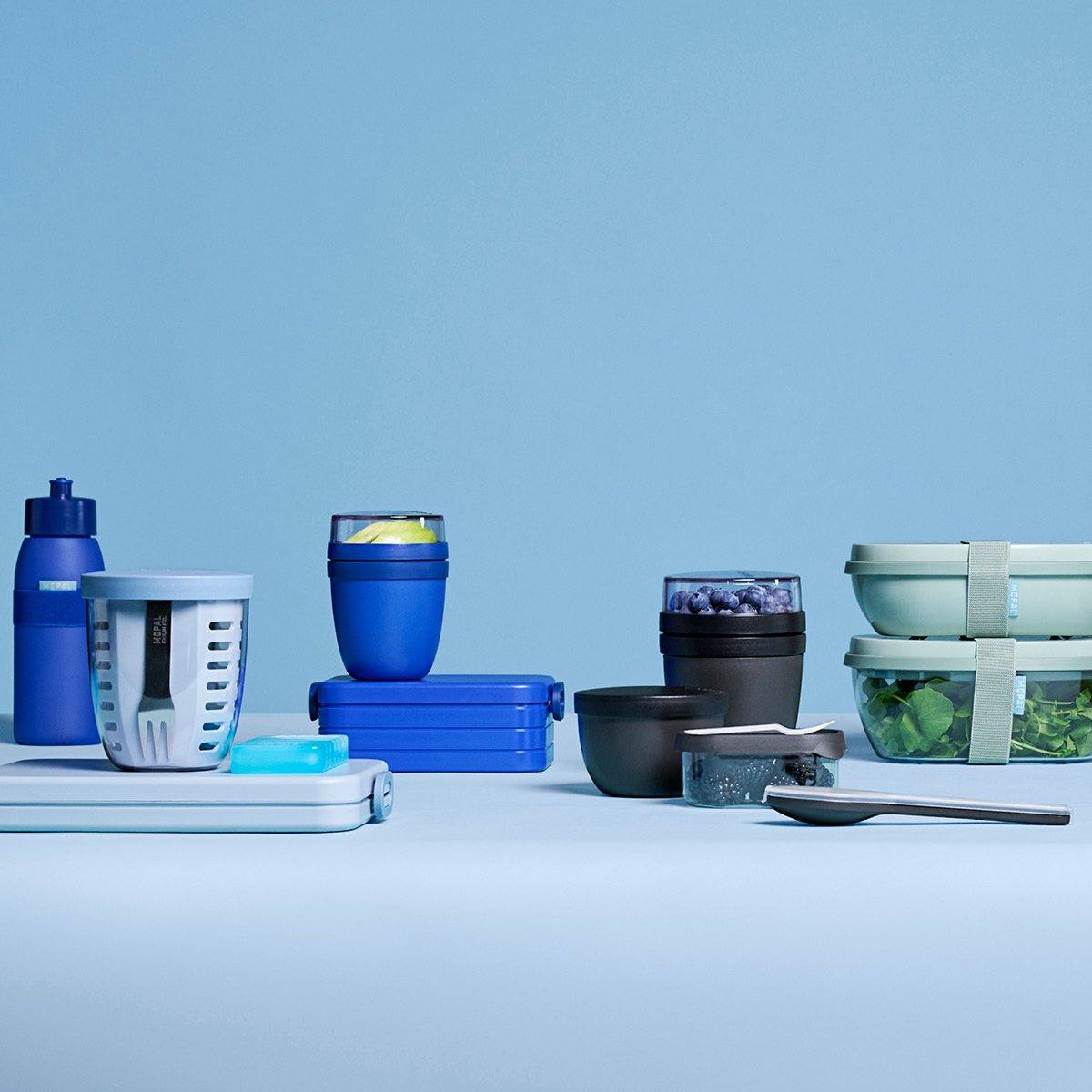 Mepal Ellipse mini lunchbägare 300+120 ml Vivid blue