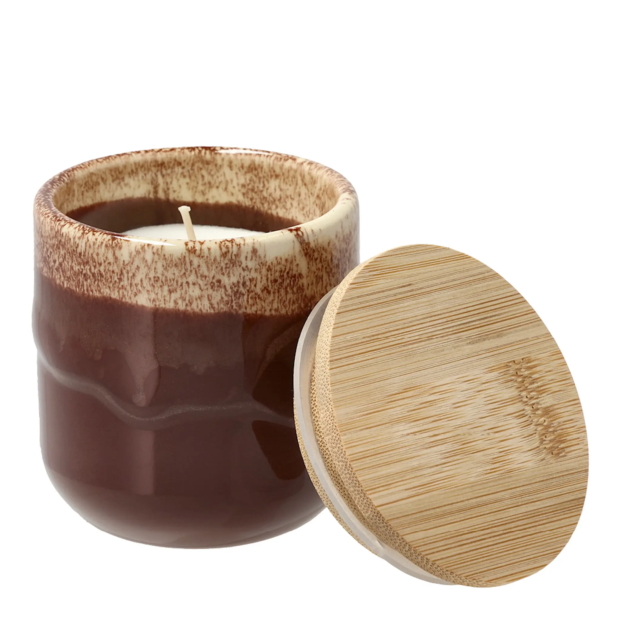Villa Collection Iris Doftljus 7x7,3 cm Brun/Gräddvit
