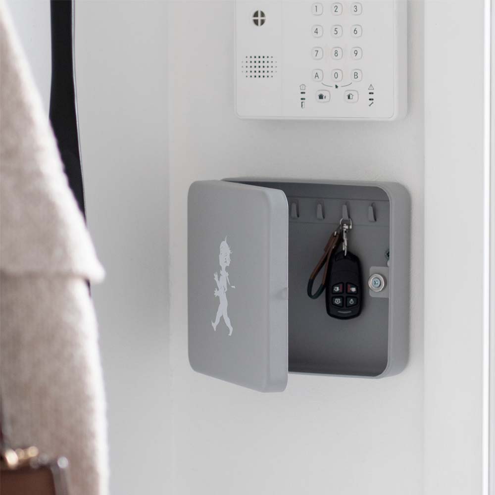 SOLSTICKAN Nyckelskåp 17x16 cm Grå matt