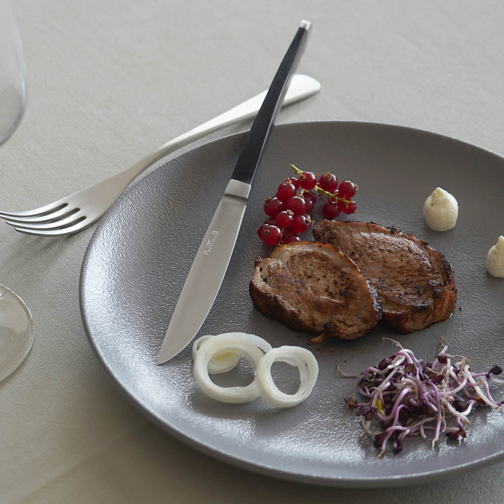 Pintinox Audrey grillkniv 23,5 cm 6-pack svart