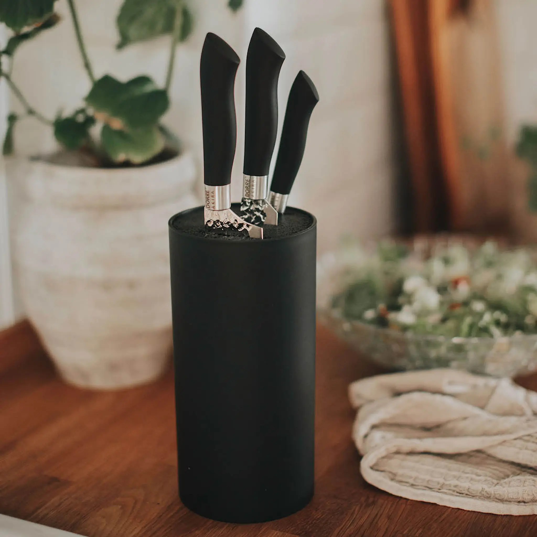Dorre Universal knivblokk 22 cm svart hover